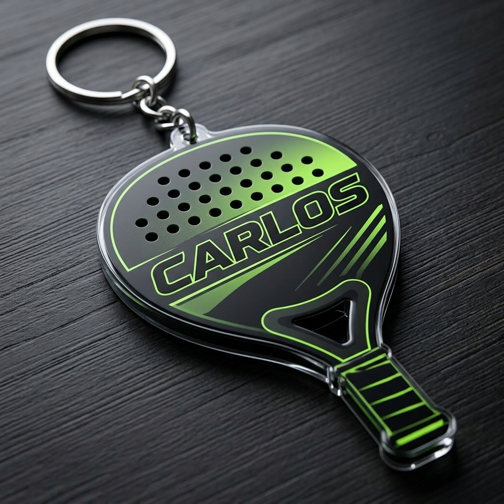 Llavero pala personalizada con nombre Carlos