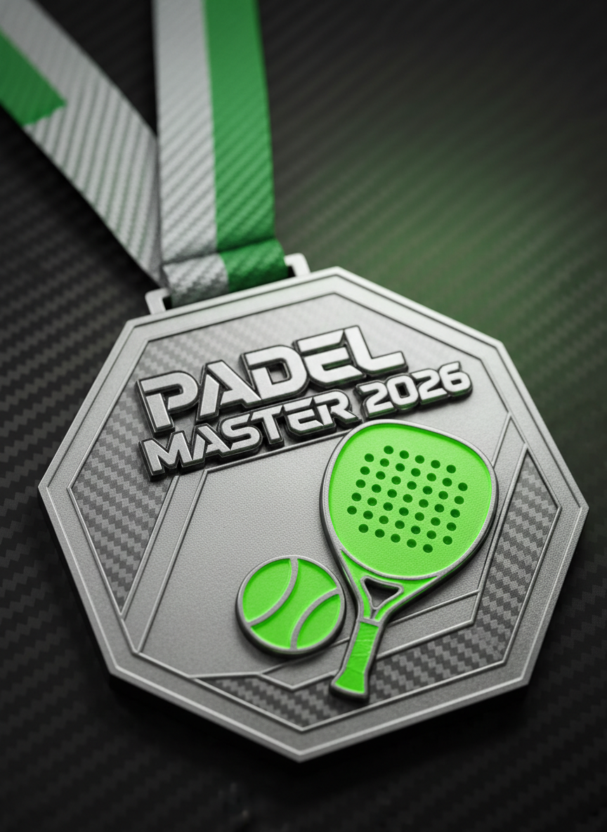 Medalla personalizada de pádel