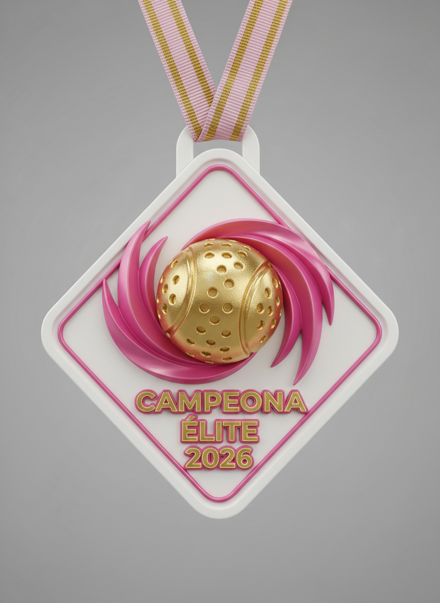 Medalla personalizada de pádel