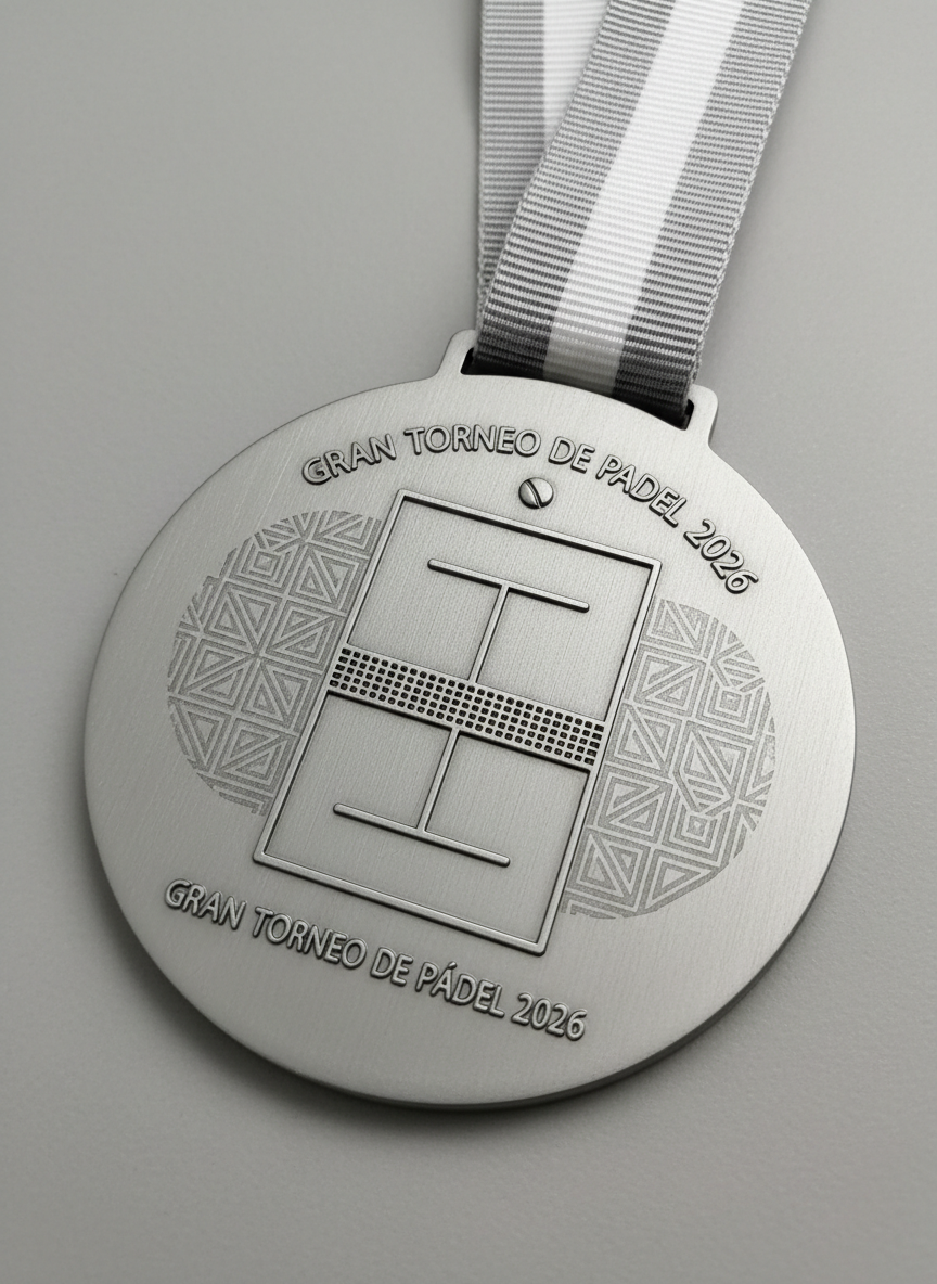 Medalla personalizada de pádel